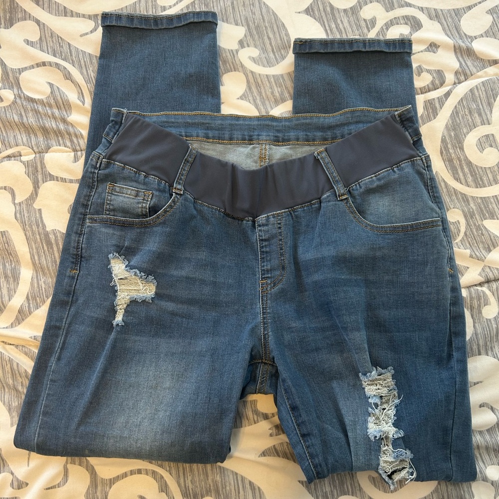 Maternity  Distressed Women's Jeans